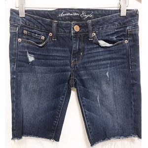 American Eagle Bermuda jean shorts dark wash 2